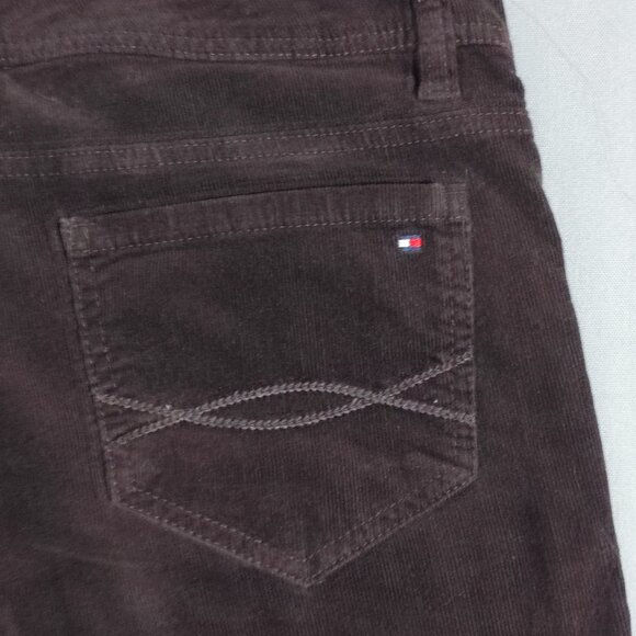 Tommy Hilfiger Corduroy Pants woman's size 6 dark brown colour - Picture 5 of 14